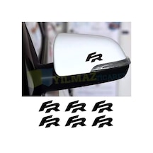 Seat Fr Logo Kaliper Ayna Jant Oto Sticker Yapıştırma Etiket 6 Ad 4 Cm