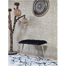 Krom Sivriltme Ayaklı 60 Cm Puf Bench - Puf - Bench - Oturak - Mu Çok Renkli