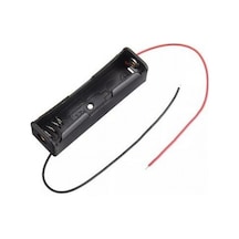 Devredünyası-Tekli 1 Li 18650 Pil Yuvası Kablolu Tutucu 3.7V Pil Şarj Kutusu
