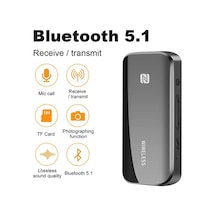 T40 Bluetooth Alıcı Verici 5.1 Versiyon Bletooth Verici Alıcı Hafıza Kartlı Bluetooth Transmitter