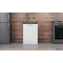 Minar 60 Cm Mutfak Dolabı Beyaz 60-B1-Alt Modül Beyaz