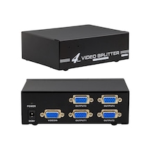 Powermaster Pm-6228 4 Portlu 250 Mhz Monitör Çoklayıcı Vga Splitter Dağıtıcı-193437