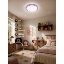 24 W Kristal Çerçeveli Tavan Armatürü, Esemlight,6400 K Beyaz Işık Mor Genel