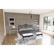 Metalia Metalia Gm 301 Gold Dublex Metal Karyola Siyah 150X200