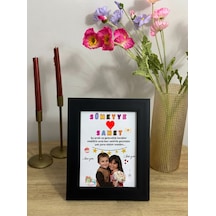 Kişiye Özel Çocukluk Fotoğraflı Poster İsim, Mesaj Ve Fotoğrafla Unutulmaz Hediye Tasarımı 15x21