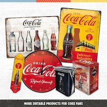 Nostalgic-art Coca-cola - Refresh Yourself Klips Kapaklı Metal Saklama Kutusu 1,3 L Çok Renkli