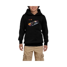 Zepplin Giyim RedBull Racing F1 Siyah Çocuk Kapşonlu Sweatshirt Siyah