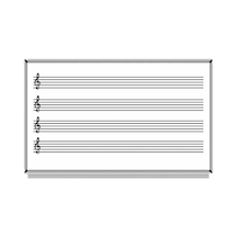 Akyazı 120X240 Müzik Çizgili Laminat Yazı Tahtası