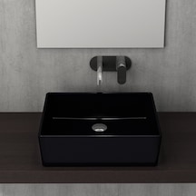 Bocchi Milano Çanak Lavabo 50 CM Parlak Siyah