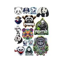Panda Sticker Set-5 19 Parça Telefon, Tablet, Defter, Laptop Sticker