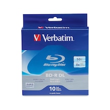Bd-r 97335 Blu-ray Medya Diski, 50 Gb, 8 X Yazılabilir, Çift Katlı, 10 Adet