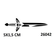 Airbrush Tattoo Minimal Yüz İçin Kama Yapışkanlı Stencil Süsleme Ve Boyama Kalıbı