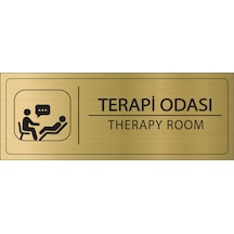 Mayeka Terapi Odası İsimlik Altın Metal Kapı İsimliği Levhası Yönlendirme Tabelası