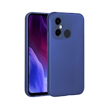 Zore Redmi 12c Kılıf Ogaa Premier Silikon Kapak - Saks Mavi