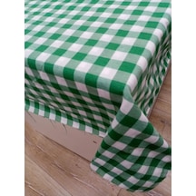 Hayat Home Yeşil Kareli Desen Mutfak Masa Örtüsü Sofra Örtüsü
