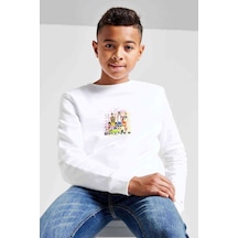 Tshirthane Kpop Shinee Baskılı Unisex Çocuk Beyaz Sweatshirt (534754836)