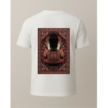 Etnik 911 Baskılı T-shirt Beyaz