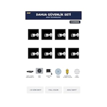 8 Kameralı 5mp Güvenlik Kamera Seti 5mp Full Color Sesli Bullet Dış Mekan 4tb 23 Gün Kayıt