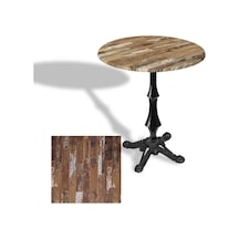 Çipa 1012 Döküm Ayak Yuvarlak Masa Çap 90cm - Werzalit, Wermodin Ve Allzalit Tabla - Maracaibo Çok Renkli