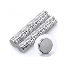 50 Adet 10mm X 2mm Neodyum Mıknatıs, Güçlü Manyetik Etki