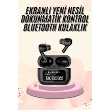 Kulak İçi Bluetooth Kulaklık Ekranlı Müzik Dinleme Çağrı Cevaplama Siyah Diğer