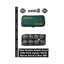 Özel Üretim Klasik Oyun Hobi Park Oyunu Metal Bocce Set 8 Li Bce 588