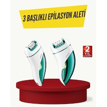 Profesyonel 3 İn 1 Epilasyon Cihazı Led Aydınlatmalı Suya Dayanıklı Şarjlı Vgr Epilatör