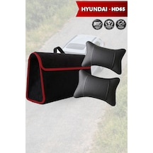 Hyundai Hd65 Uyumlu Koltuk Yastığı Bagaj Çantası Siyah Renk Lüks Model