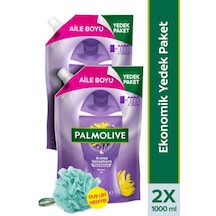 Palmolive Aroma Sensations Feel Relaxed Aile Boyu Yedek Paket 2 x 1 L + Duş Lifi