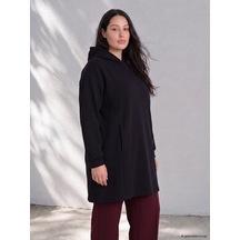Lcw Curve Siyah Büyük Beden Kadın Hoodie Diğer