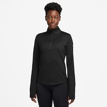 Nike Therma Fit Midlayer Yarım Fermuarlı Kadın Kışlık Sweatshirt-sportxstore Siyah