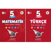 Limit 2025 5. Sınıf Matematik + Türkçe Konu Anlatım Seti 2 Kitap Güncel Müfredat