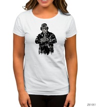 Eazy Zombie Beyaz Kadın Tişört