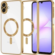 Samsung Uyumlu Galaxy A07 4g Kross Magneticsafe Kapak Altın