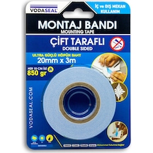 2 Adet Vodaseal Çift Taraflı Bant Beyaz 20mmx3mt