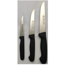Sürbısa 3 Parça Siyah Mutfak Bıçak Seti Set2
