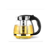 Yaleker Şeffaf Cam Demlik - 1500ml Isıya Dayanıklı Çiçek Çayı Demleme Sürahisi Çok Renkli