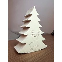 Ağacı Tealight Şeklinde Mini Mumluk Romantik Ev Dekoru 14cm