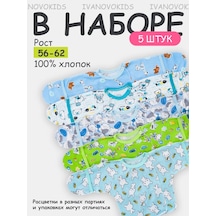 Ivanovo Kids Yeni Doğan Bebekler İçin 5 Parçalık Çıtçıtlı Tulum Seti 18114451 Beyaz