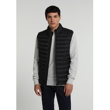 Colin's Colins Slim Fit Dik Yaka Fermuarlı Astarlı Erkek Siyah Yelek Cl1082936 Q1.v1 Blk