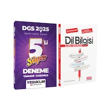 Yediiklim 2025 Dgs Tamamı Çözümlü Süper 5 Li Deneme Ve Akm Dil Bilgisi Soru Bankası Seti 2 Kitap