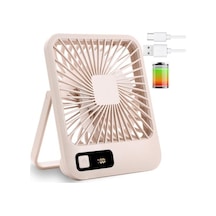 Katlanabilir Kişisel Masa Fanı, Usb Şarj Edilebilir 5 Hız Modu İle