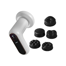 Suntek Mini Masaj Makinesi 5 Başlığı El Tipi Aleti Kol Vücut Beyaz