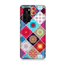Huawei P40 Uyumlu Pitikare Mandala Desenler Desenli Silikon Kılıf