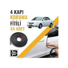Toyota Corolla 2000-2006 Kapı Koruma Fitili-4 Kapı-siyah-bm2296