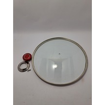 Cam Kapak 30 Cm Ve Kırmızı Elma Şekeri Kulp