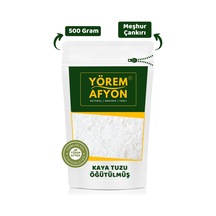 Yörem Afyon Meşhur Çankırı Rafine Edilmemiş Mineral Deposu Öğütülmüş Kaya Tuzu 500gr.
