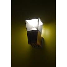 Teak Ağacı Gövde 6W Ledli Bahçe Aydınlatma Aplik Kahverengi