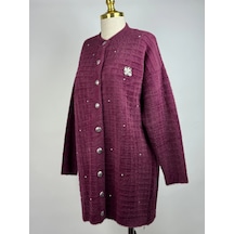 Nuss Ns-26k7010-b Bordo Renk Hırka Çok Renkli