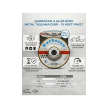 Çapak Alma Taşı Metal Taşlama Diski 115x6.4 Mm Avuç İçi Spiral Çapak Alma Taşı 10 Adet